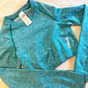 Gymshark Adapt Marl seamless long sleeve crop top
